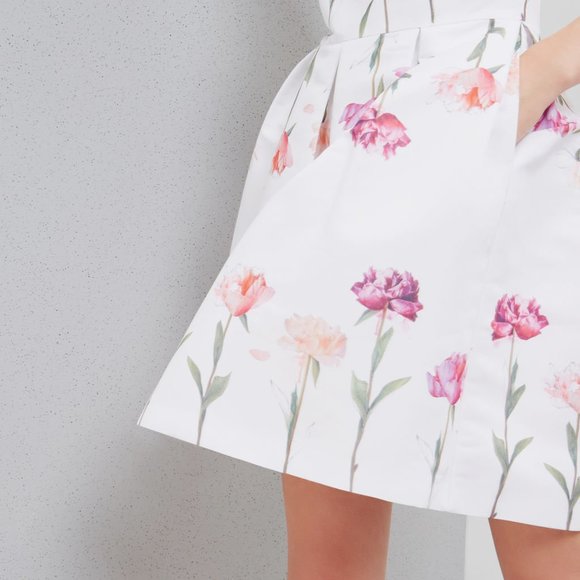 NEW Ted Baker Callila Fit and Fare Sketchbook Dress Ted 234 - Picture 13 of 13